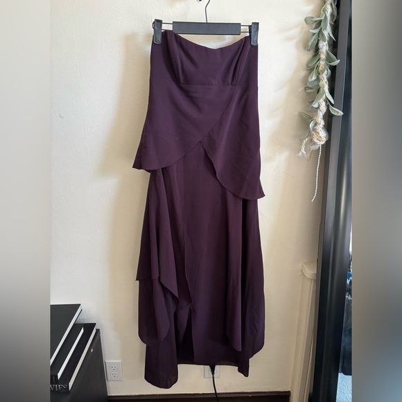 Nicole miller collection purple strapless gown - Picture 1 of 6
